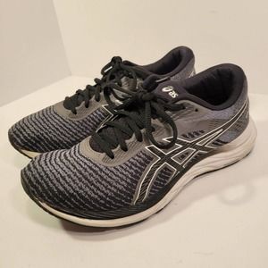 Asics Gel Excite 6 Twist Women's Running Shoes Size 8.5 Black Stone Grey White